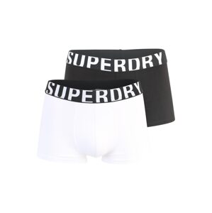 Superdry Boxerky  černá / bílá