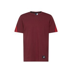 ADIDAS PERFORMANCE Funkční tričko  červená / tmavě červená / černá / bílá