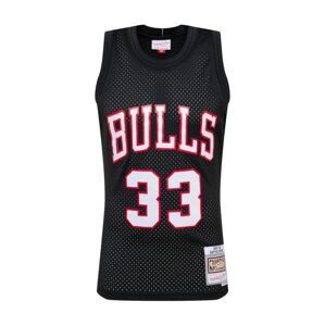 Mitchell & Ness Tričko 'Scott'  černá / červená / bílá