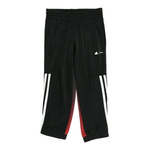 ADIDAS SPORTSWEAR Sportovní kalhoty  karmínově červené / černá / bílá