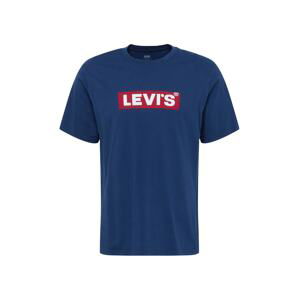 LEVI'S Tričko 'SS RELAXED FIT TEE BLUES'  tmavě modrá / červená / bílá