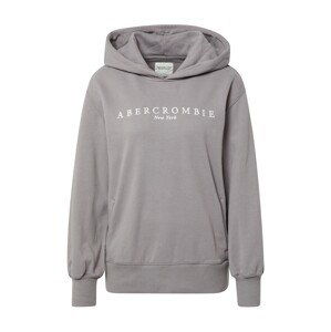 Abercrombie & Fitch Mikina  šedá / bílá