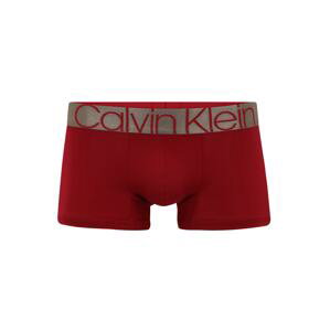 Calvin Klein Underwear Boxerky  šedobéžová / tmavě červená