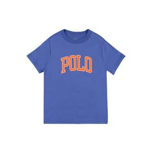 Polo Ralph Lauren Tričko  nebeská modř / tmavě oranžová / bílá