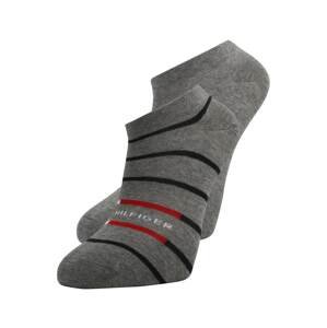 Tommy Hilfiger Underwear Ponožky  šedá / červená / černá / bílá