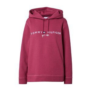 TOMMY HILFIGER Mikina  námořnická modř / tmavě růžová / červená / bílá