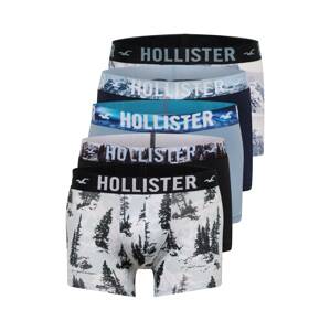 HOLLISTER Boxerky  bílá / šedá / modrá / černá