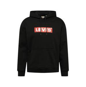 LEVI'S Mikina  grenadina / černá / bílá