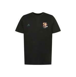 ADIDAS PERFORMANCE Funkční tričko  černá / oranžová / bílá / šedá