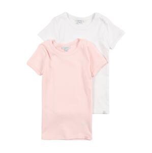 OVS Tričko  pastelově růžová / bílá