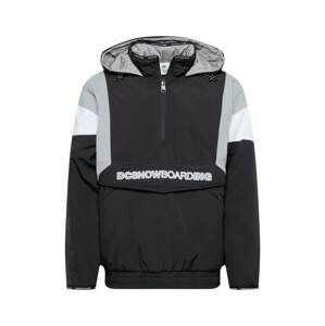 DC Shoes Outdoorová bunda  černá / šedá / bílá