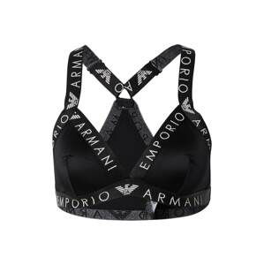 Emporio Armani Podprsenka  černá / tmavě šedá / bílá