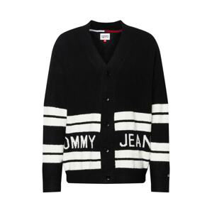 Tommy Jeans Kardigan  černá / bílá