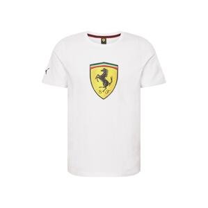PUMA Tričko 'Ferrari Race'  bílá / žlutá / černá / červená / zelená
