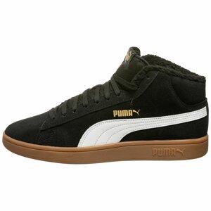 PUMA Kotníkové tenisky 'Smash v2'  bílá / černá / zlatá