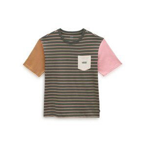 VANS Tričko 'WM STRIPED POCKET TEE'  mix barev