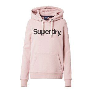 Superdry Mikina  růžová / černá