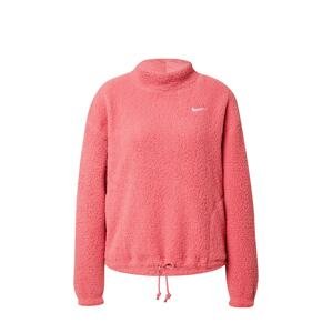 NIKE Sportovní svetr  pink / bílá
