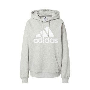 ADIDAS PERFORMANCE Sportovní mikina  šedý melír / bílá