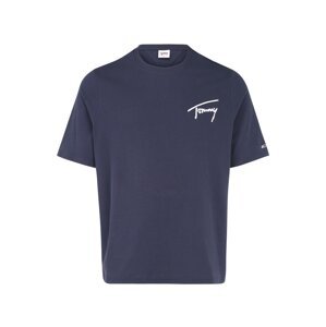 Tommy Jeans Plus Tričko  námořnická modř / bílá