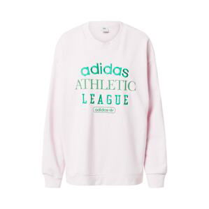 ADIDAS ORIGINALS Mikina  růžová / zelená