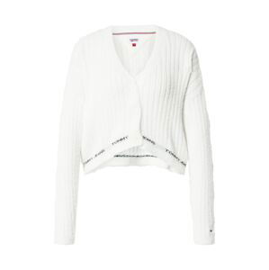 Tommy Jeans Kardigan 'Furry'  černá / offwhite