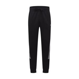 ADIDAS PERFORMANCE Sportovní kalhoty  černá / bílá