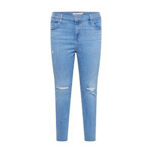 Levi's® Plus Džíny '721 PL HI-RISE SKINNY LIGHT INDIGO - WORN IN'  modrá džínovina