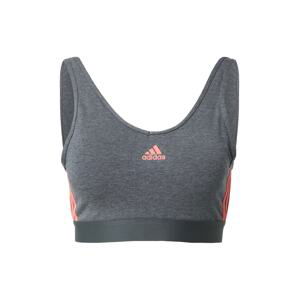 ADIDAS PERFORMANCE Sportovní podprsenka  tmavě šedá / pink