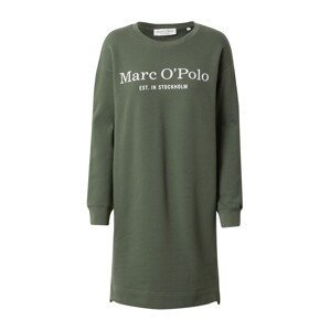 Marc O'Polo Šaty  tmavě zelená / bílá