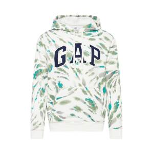 GAP Sweatshirt  zelená / tmavě modrá / bílá / tyrkysová