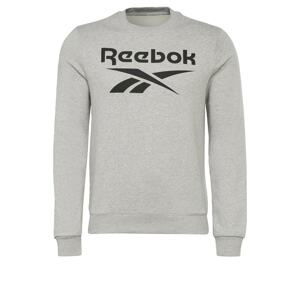 Reebok Sport Sportovní mikina  šedá / černá