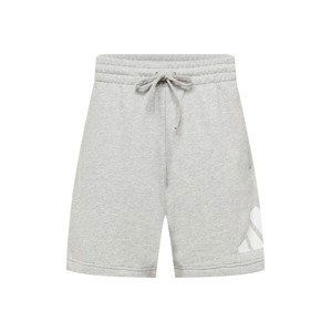 ADIDAS PERFORMANCE Sportovní kalhoty  bílá / šedý melír