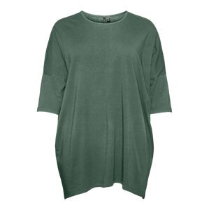 Vero Moda Curve Tričko 'Paxi Lonie'  tmavě zelená