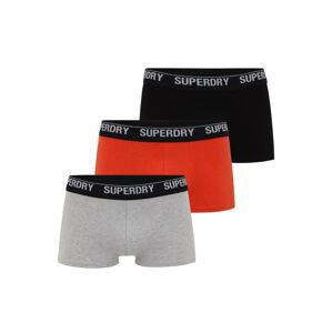 Superdry Boxerky  šedý melír / světle červená / černá / bílá