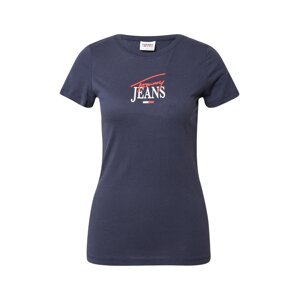 Tommy Jeans Tričko  námořnická modř / bílá / červená