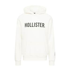 HOLLISTER Mikina  černá / bílá