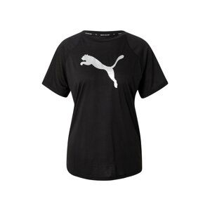 PUMA Funkční tričko 'Evostripe'  černá / stříbrná