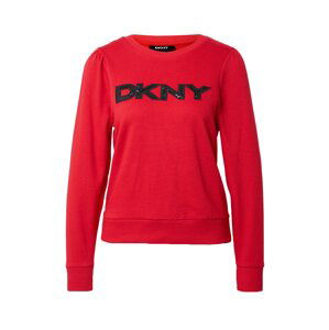 DKNY Mikina  červená / černá