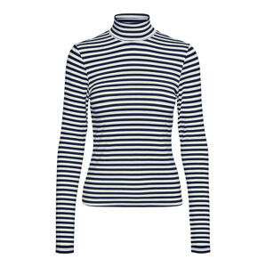 VERO MODA Tričko 'Annika'  marine modrá / bílá