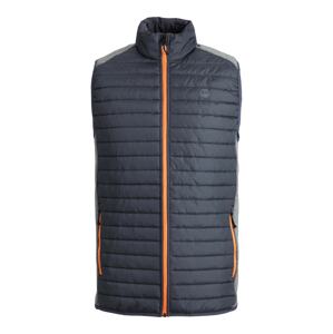 JACK & JONES Vesta  čedičová šedá / šedý melír / oranžová