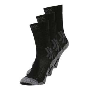 X-SOCKS Sportovní ponožky 'Trek Silver'  černá / šedý melír