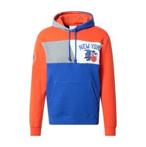 Mitchell & Ness Mikina  královská modrá / oranžová / šedá / bílá