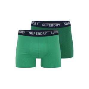 Superdry Boxerky  zelená / tmavě zelená / černá / bílá