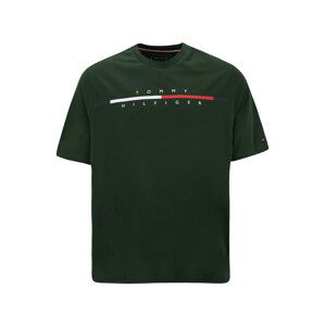 Tommy Hilfiger Big & Tall Tričko  tmavě zelená / červená / bílá / námořnická modř