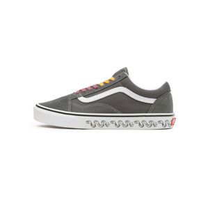 VANS Tenisky 'Old Skool'  čedičová šedá / oranžová / pastelově červená / bílá