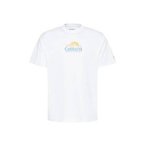 Carhartt WIP Tričko  světlemodrá / žlutá / bílá