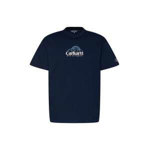Carhartt WIP Tričko  tmavě modrá / světlemodrá / bílá