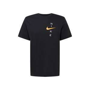 NIKE Funkční tričko  oranžová / černá / bílá