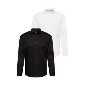 SELECTED HOMME Košile  bílá / černá
